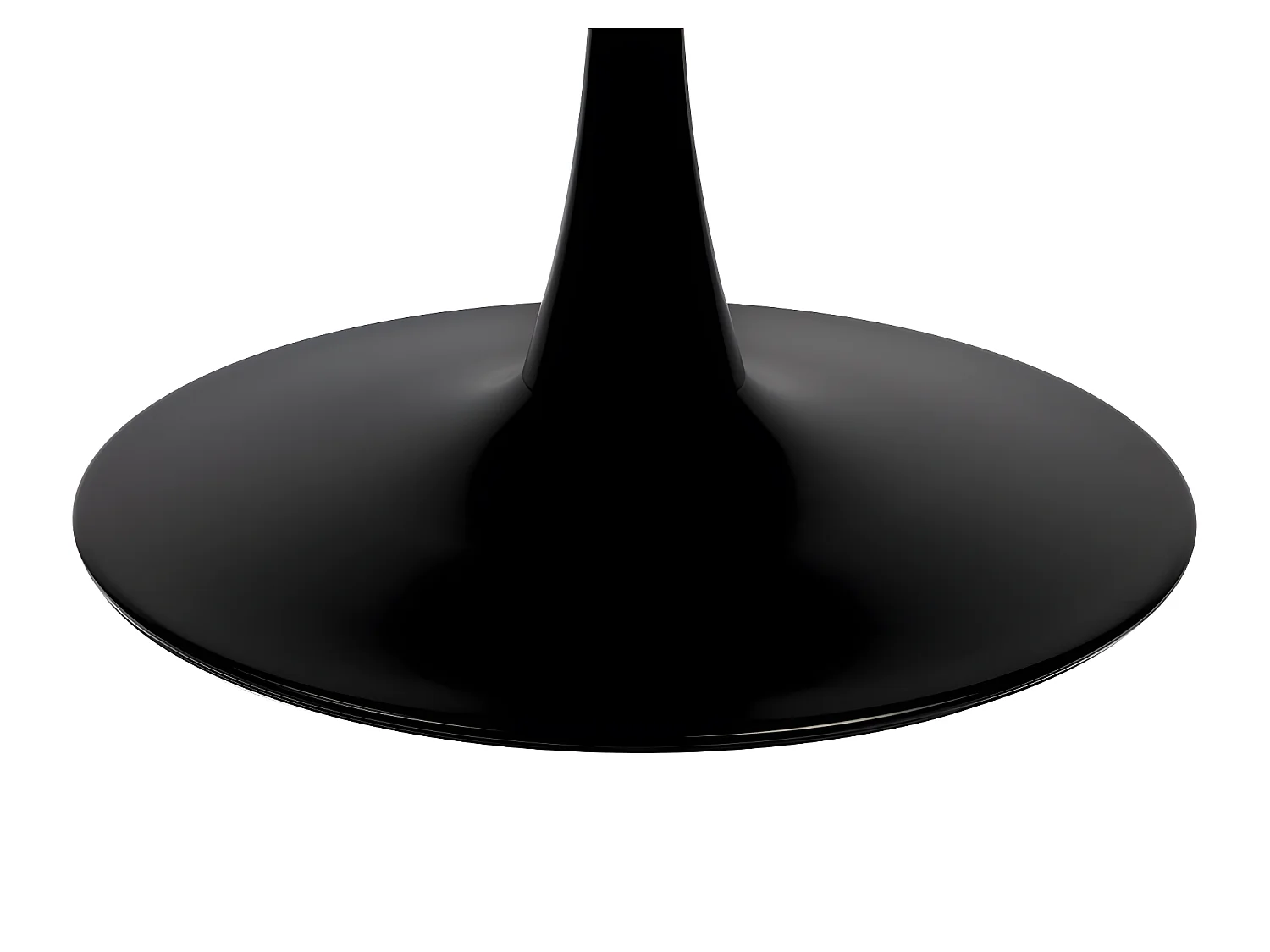 Raku - Table à manger 4 personnes ronde en bois et métal - Bois foncé