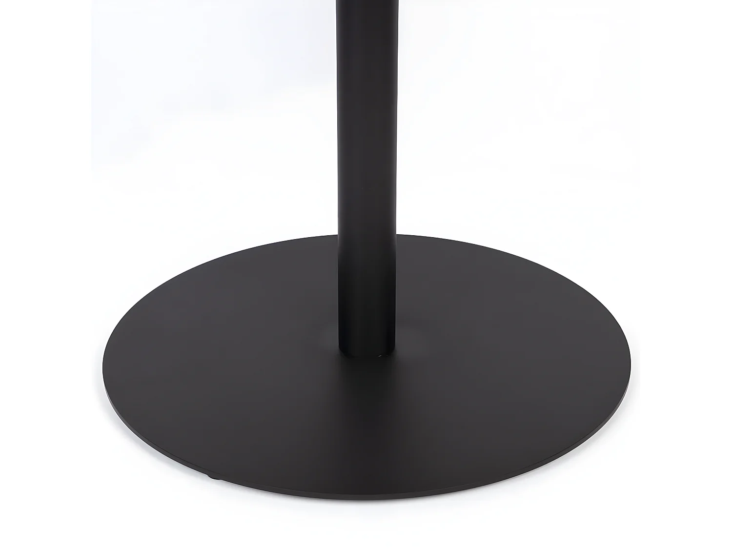 Yuri - Table d'appoint ronde en bois et métal ø56cm - Noir