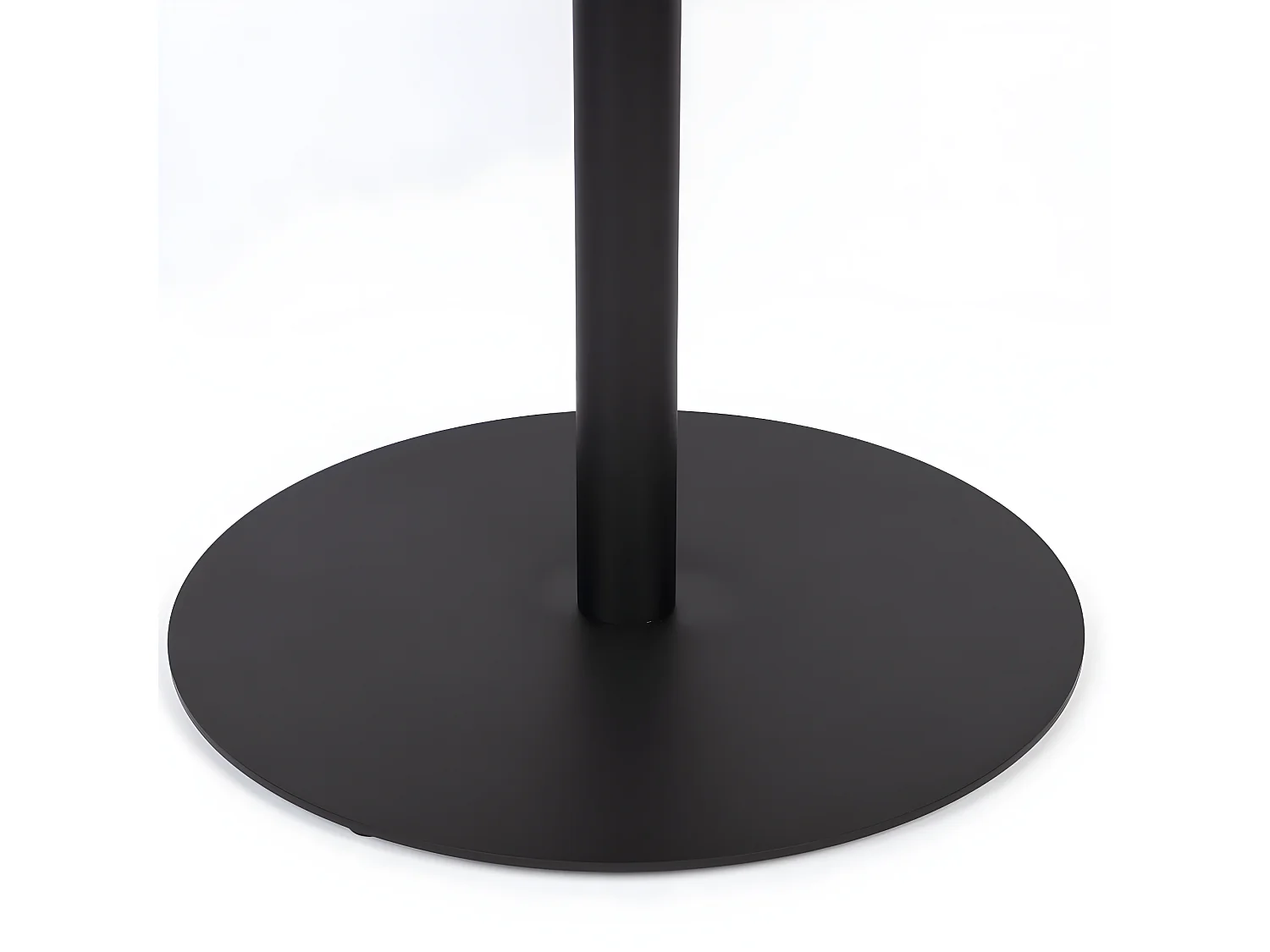 Yuri - Table d'appoint ronde en bois et métal ø56cm - Bois clair