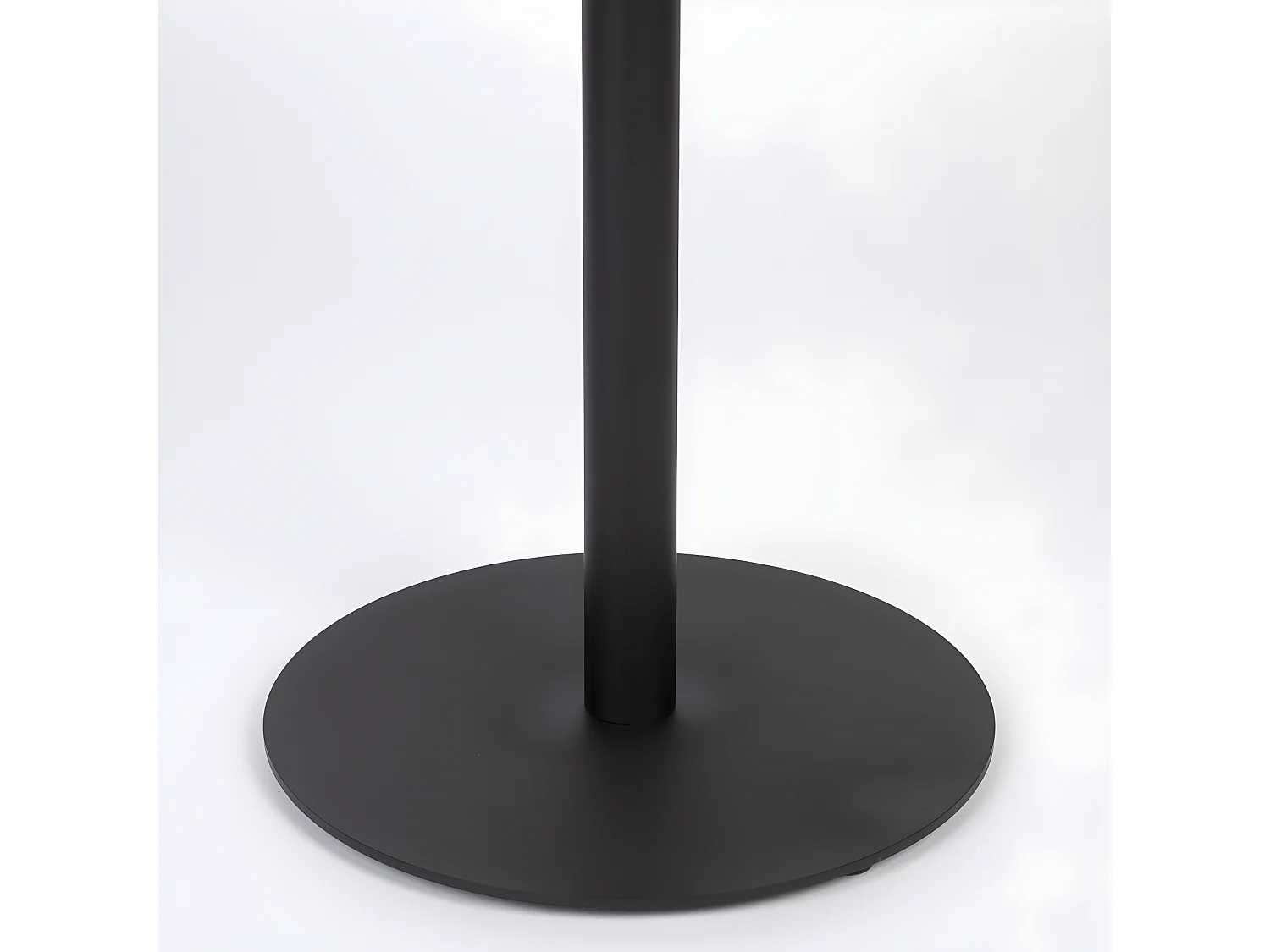 Yuri - Table d'appoint ronde en bois et métal ø45cm - Bois clair