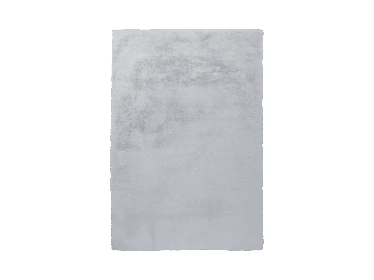 Tapis longs poils shaggy 180x280 rectangle fait à la main gris et bleu
