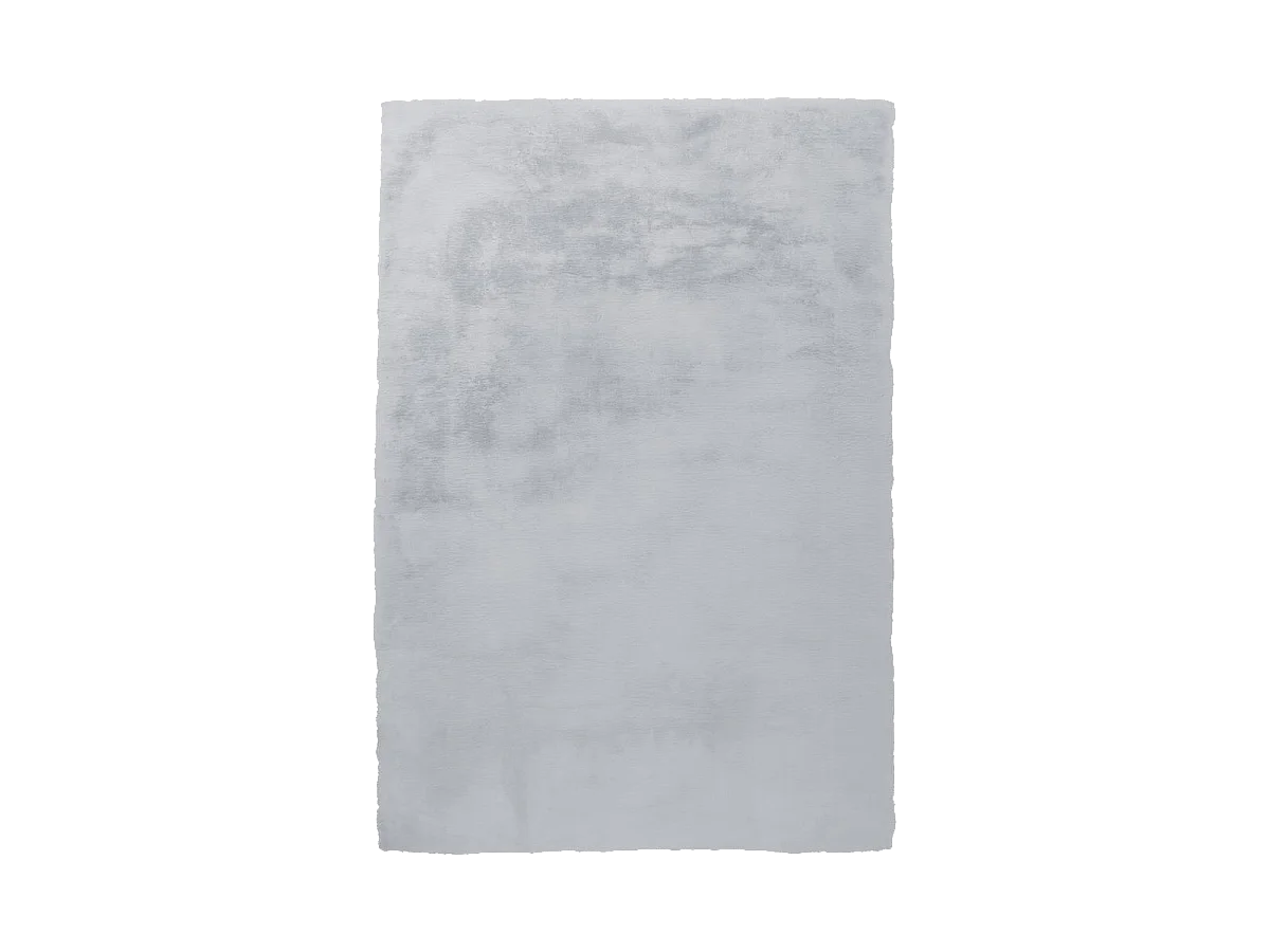 Tapis longs poils shaggy 180x280 rectangle fait à la main gris et bleu