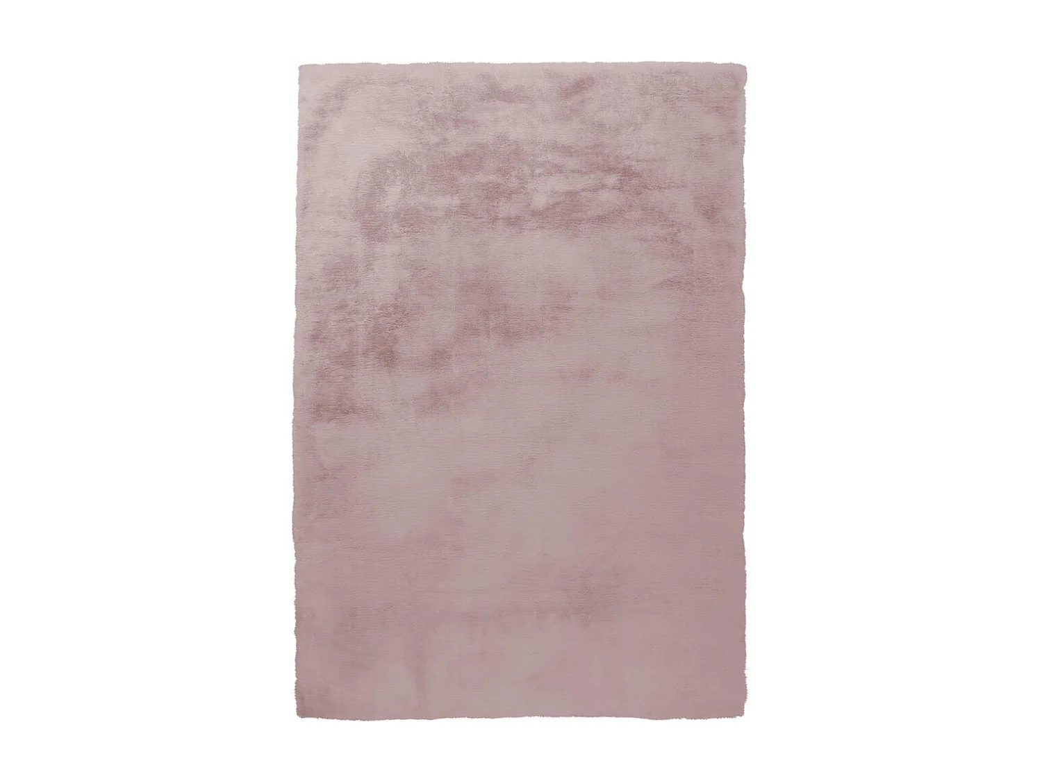 Tapis longs poils shaggy 80x150 rectangle fait à la main rose motif uni CAREI +