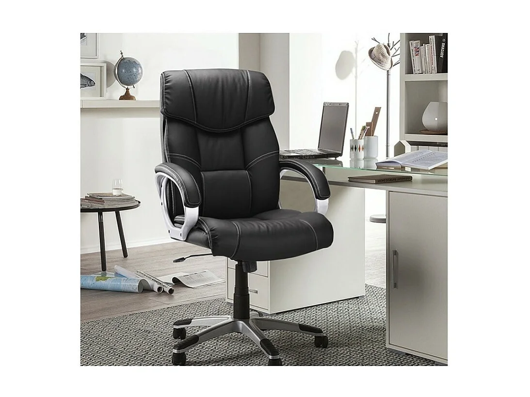 Silla de oficina LIDA - PU Negro - Confort y elegancia para tu espacio de trabajo