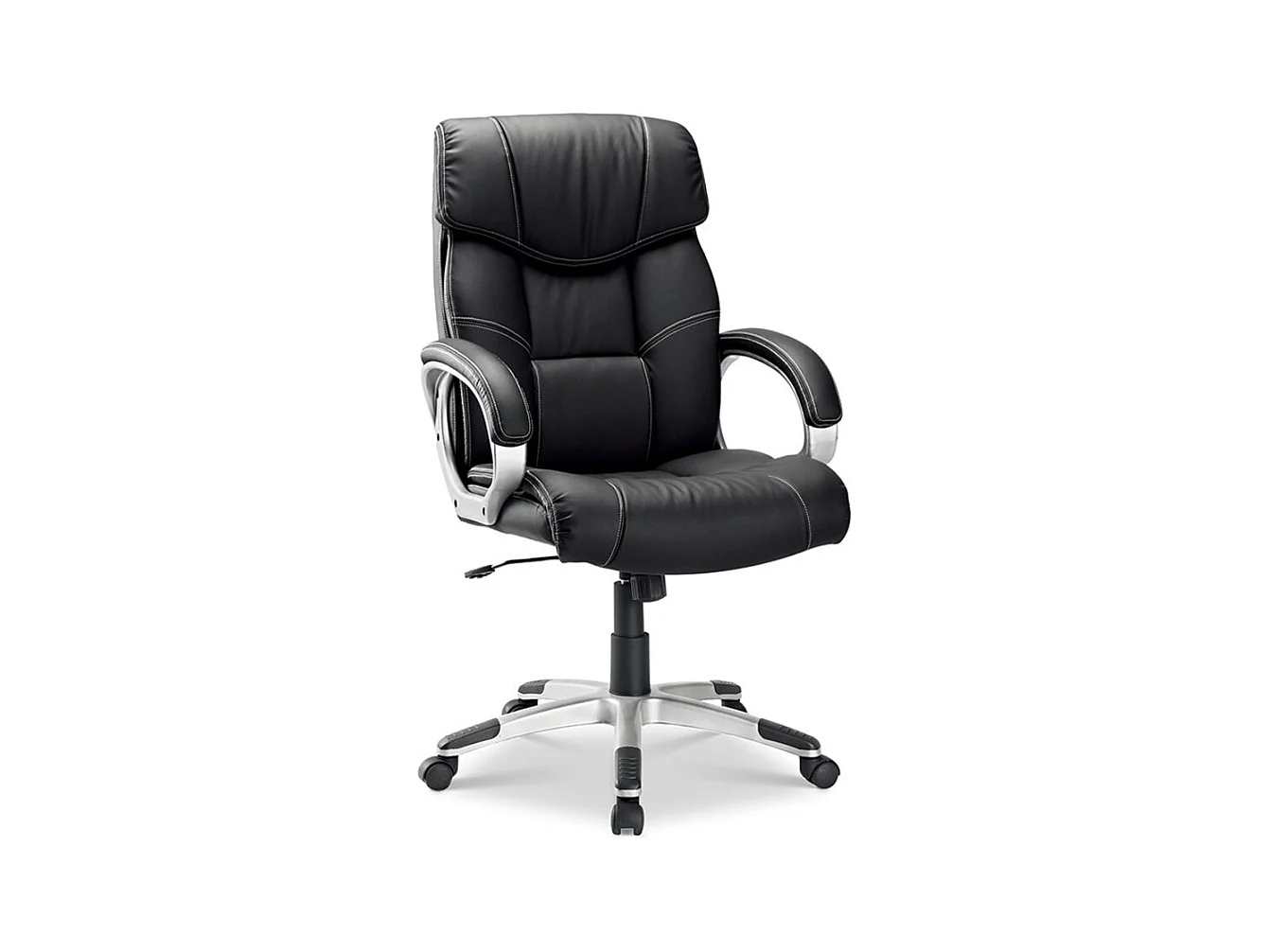Chaise de bureau LIDA – PU Noir – Confort et élégance pour votre espace de travail