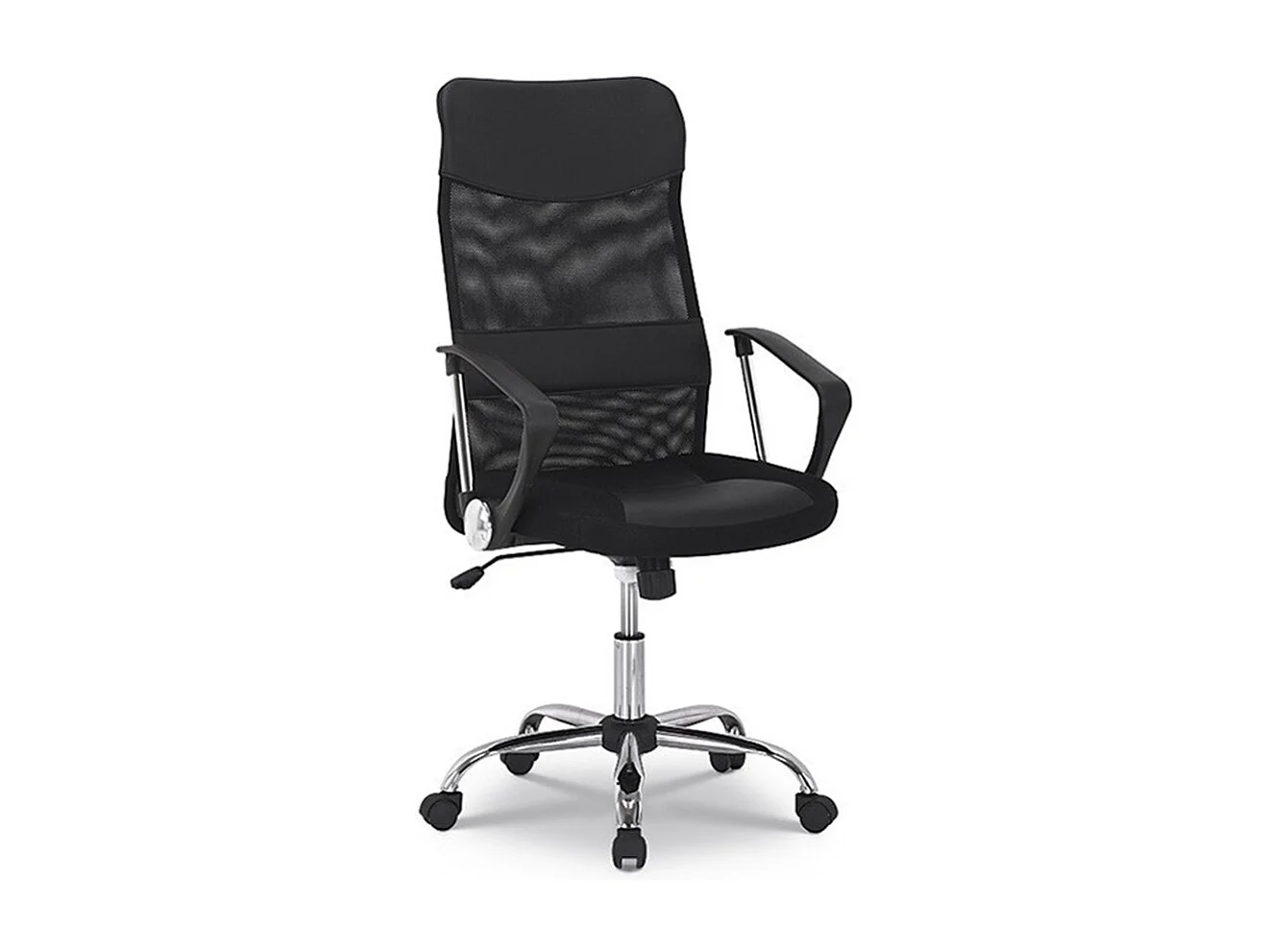 Silla de oficina JOY – Tela de malla negra – Altura ajustable 109-119 cm – Ergonómica y de diseño