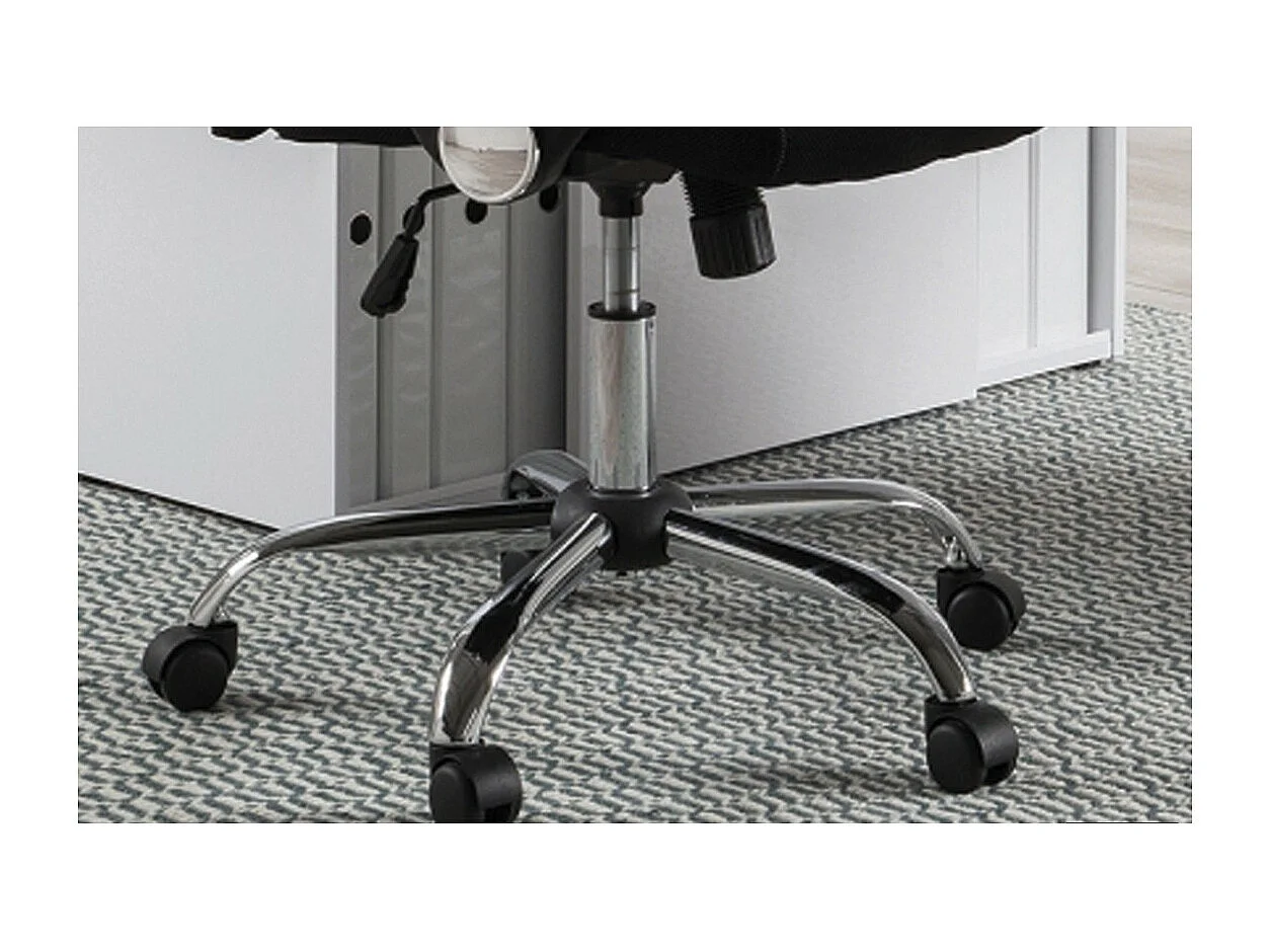 Silla de oficina JOY – Tela de malla negra – Altura ajustable 109-119 cm – Ergonómica y de diseño