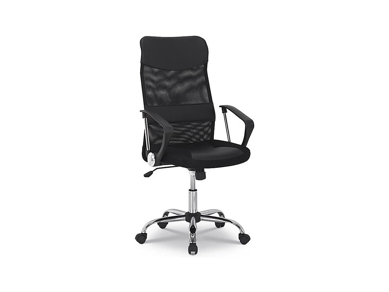 Chaise de bureau JOY – Tissu filet noir – Hauteur réglable 109-119 cm – Ergonomique et design