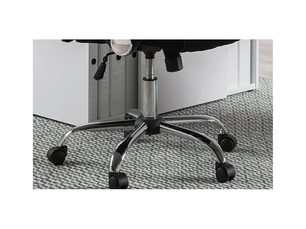 Bürostuhl JOY – Schwarz Netzstoff – Höhenverstellbar 109-119 cm – Ergonomisch und Design