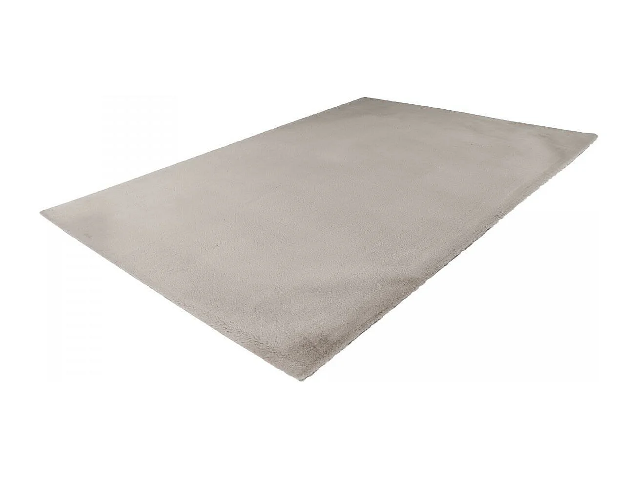 Tapis longs poils shaggy 160x230 rectangle tufté gris motif uni CAREI