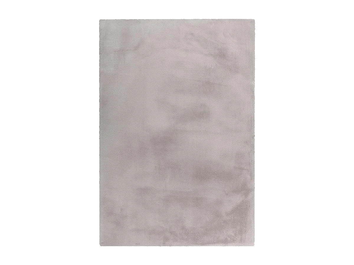 Tapis longs poils shaggy 160x230 rectangle tufté gris motif uni CAREI