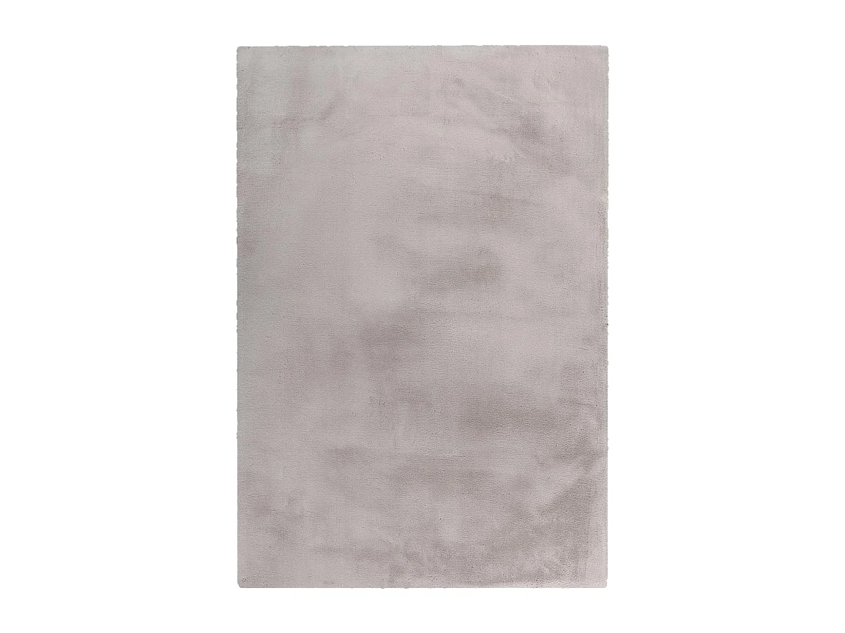 Tapis longs poils shaggy 160x230 rectangle tufté gris motif uni CAREI