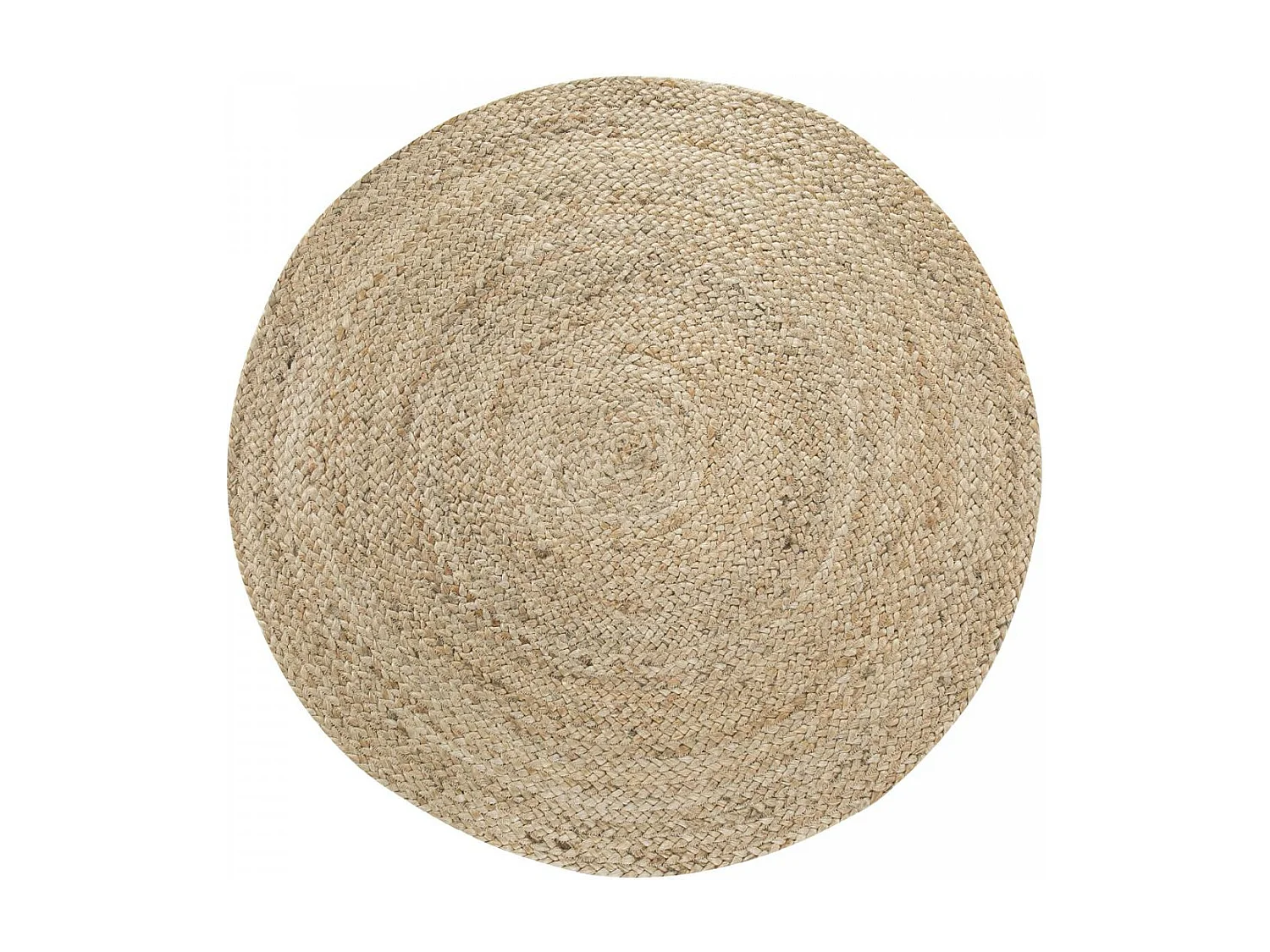 Tapis jute Ø120cm rond tissé or MENDE