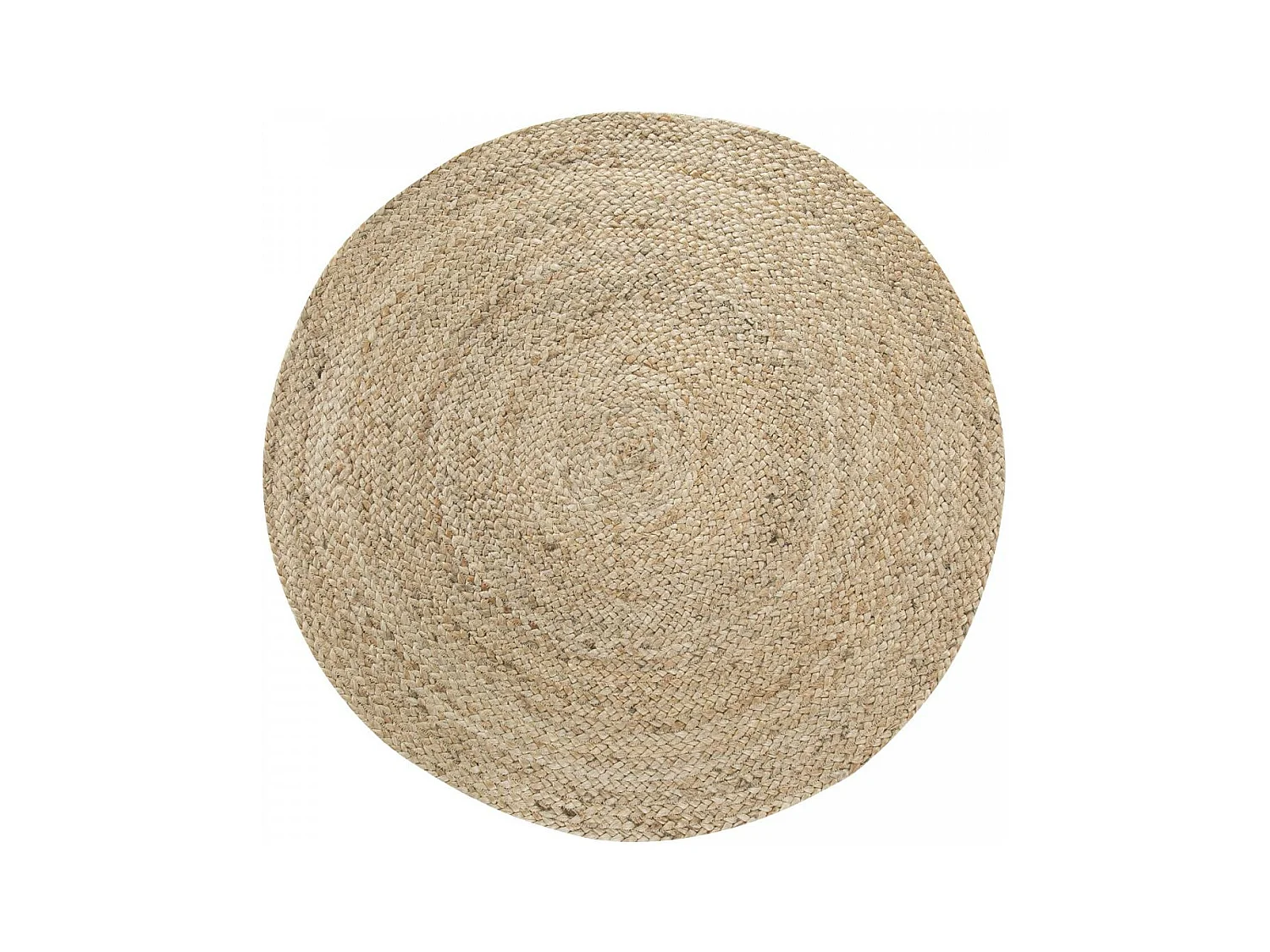 Tapis jute Ø120cm rond tissé or MENDE