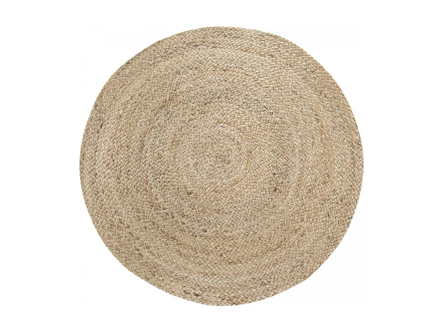 Tapis jute Ø120cm rond tissé or MENDE