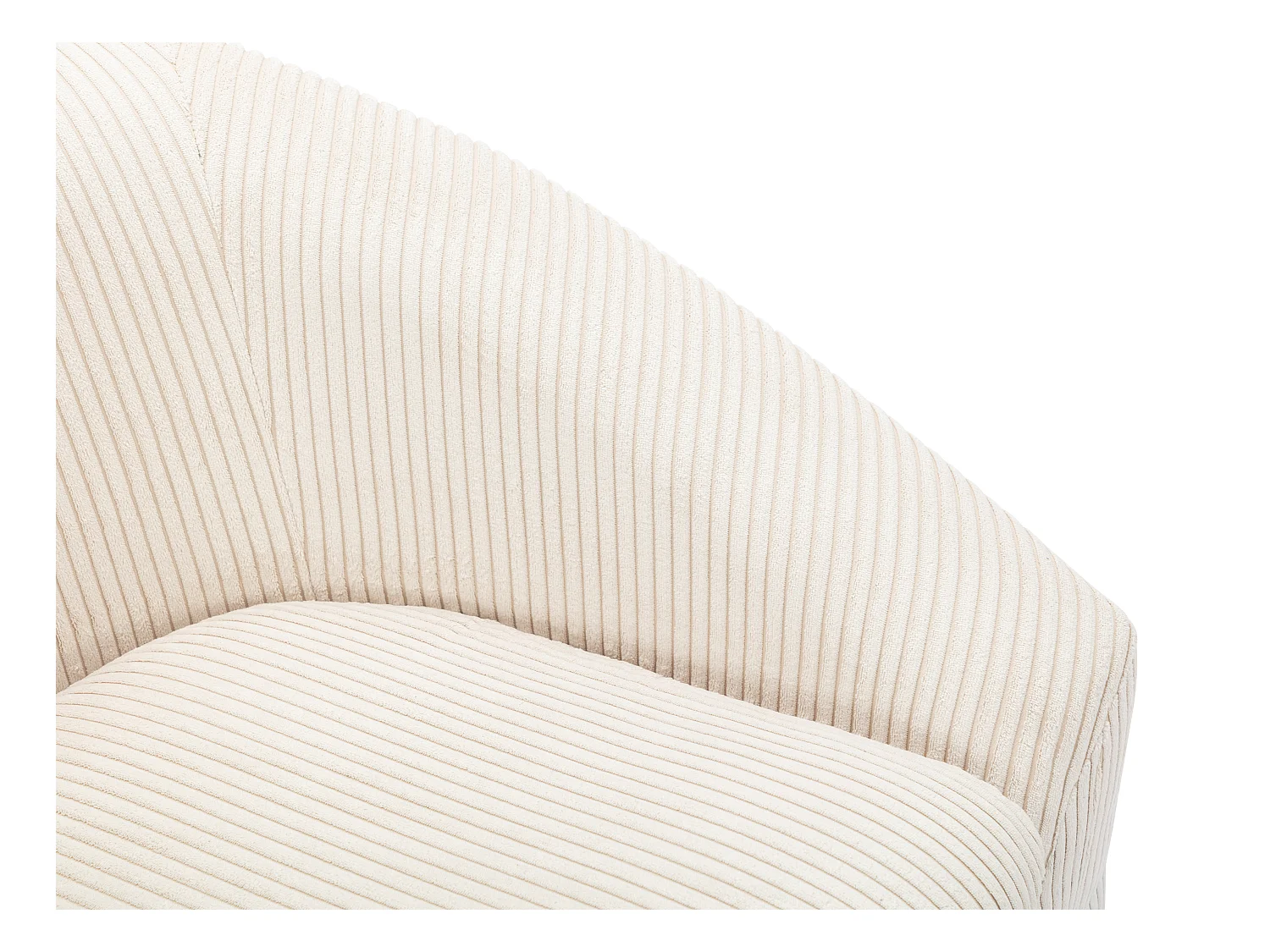 Cremefärgad manchesterfåtölj OSSANA