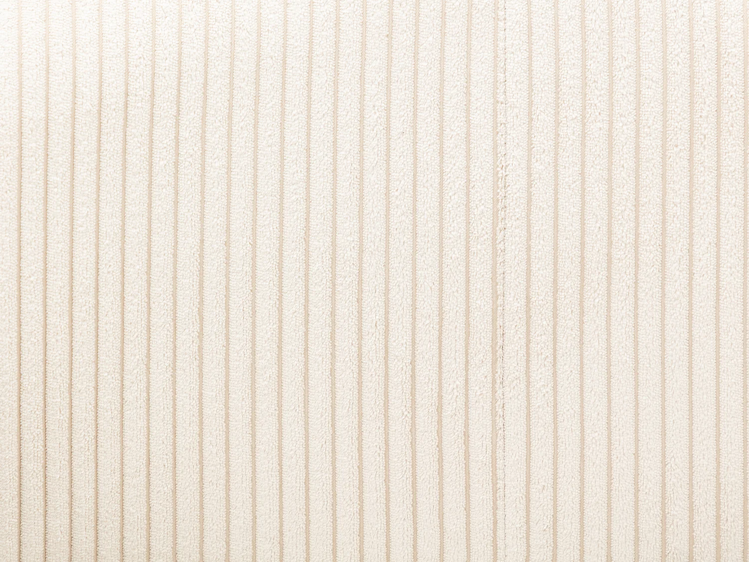 Fauteuil en velours côtelé crème OSSANA