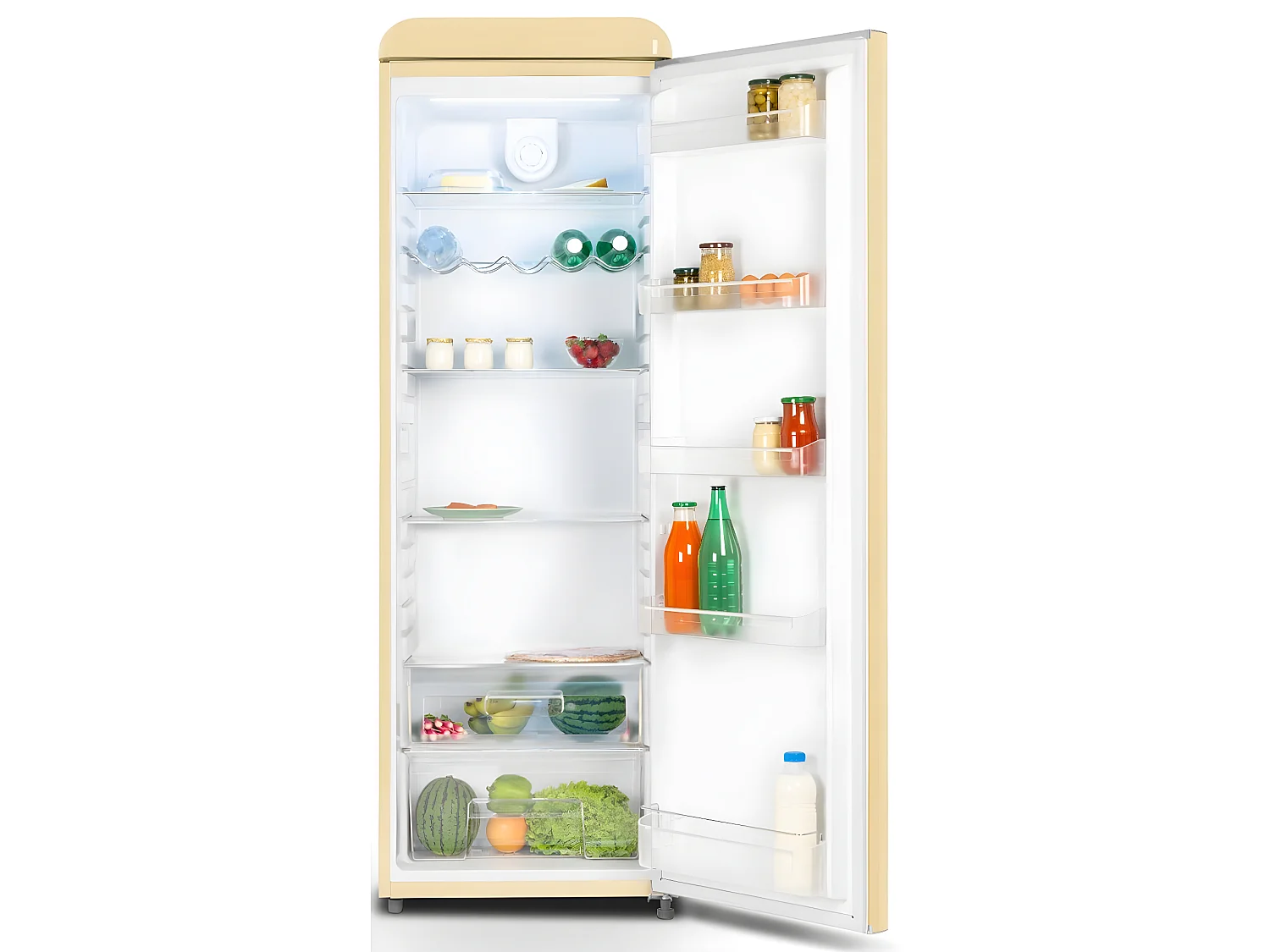 Schneider Réfrigérateur 1 porte 60cm 337l crème - SCCL329VCR