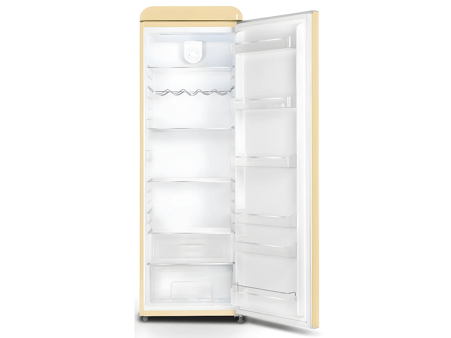 Schneider Réfrigérateur 1 porte 60cm 337l crème - SCCL329VCR