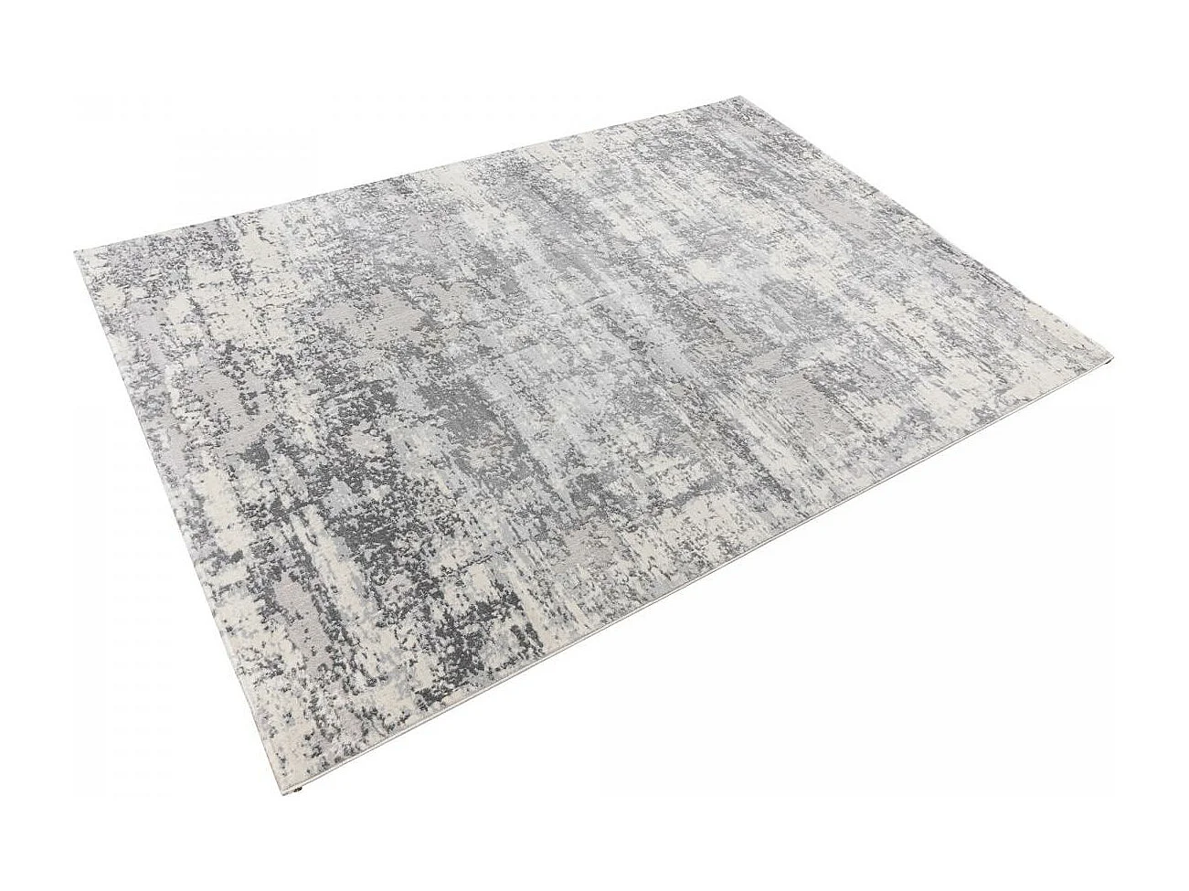 tapis chambre 80x150 tissé gris rectangle motif abstrait BERLO