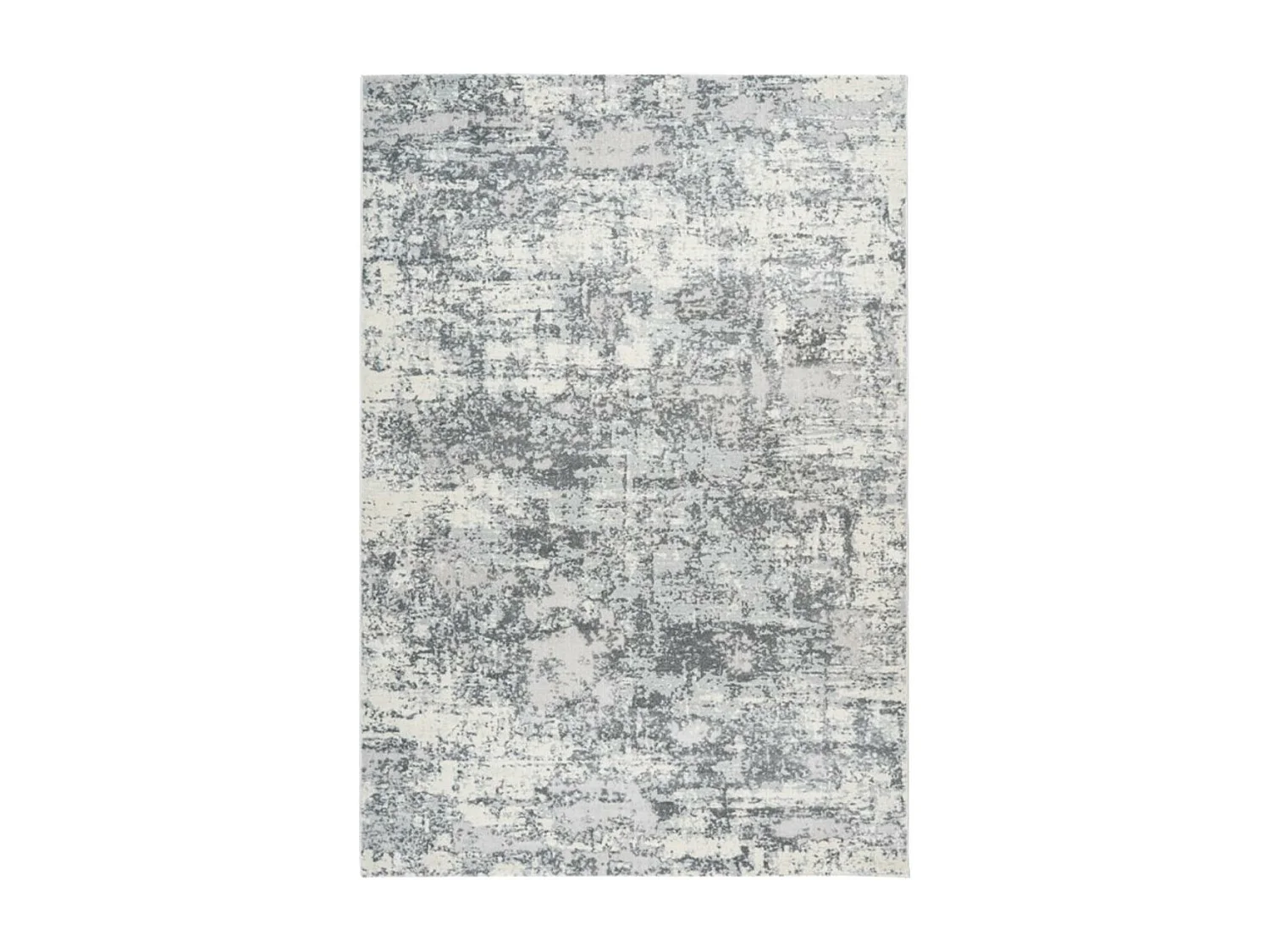 tapis chambre 80x150 tissé gris rectangle motif abstrait BERLO