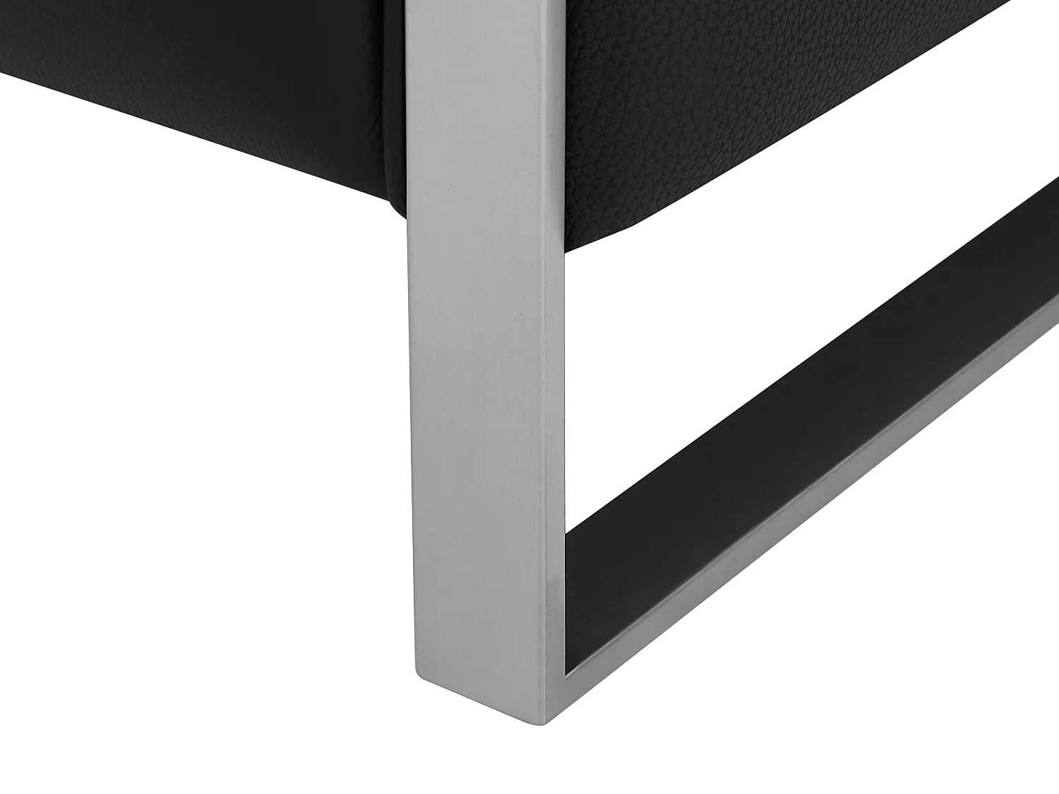 3-sits soffa med elektrisk avslappningsfunktion i svart läder DAVOLI