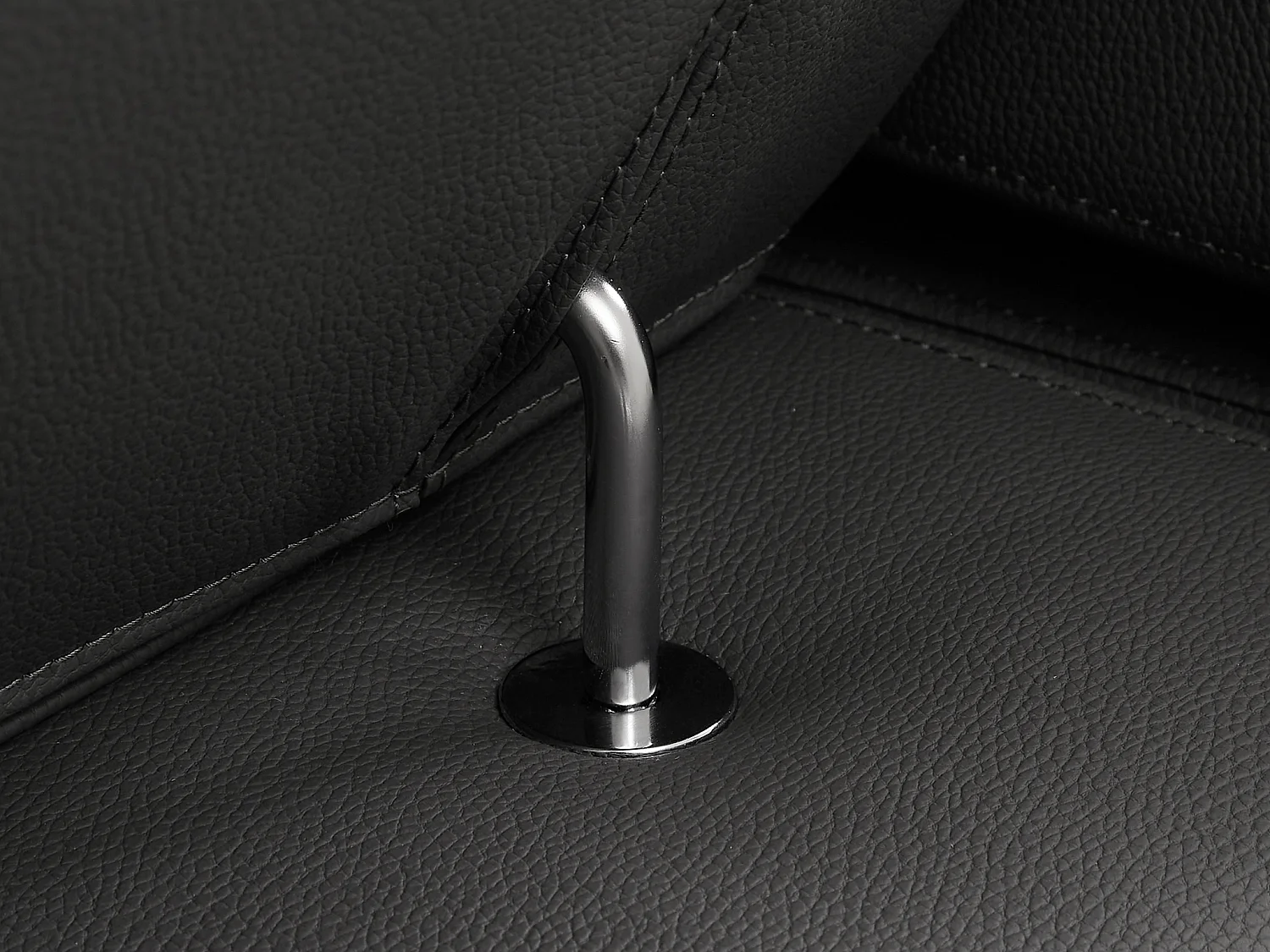 3-sits elektrisk relaxsoffa i antracitgrått läder DAVOLI