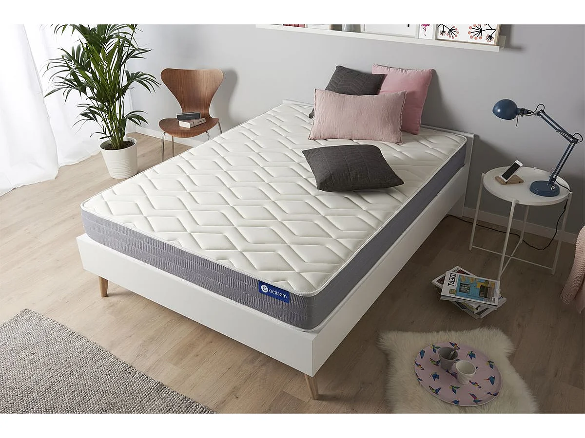 Colchón Actimemo dream 90x190cm, Grosor: 22cm, Espuma viscoelástica, Moderadamente firme, 5 zonas de confort