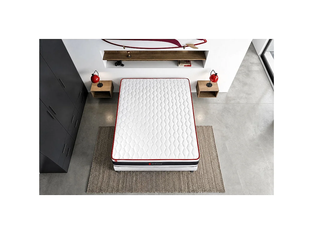 Matelas ENERGY ressorts ensachés et mémoire de forme 200x200