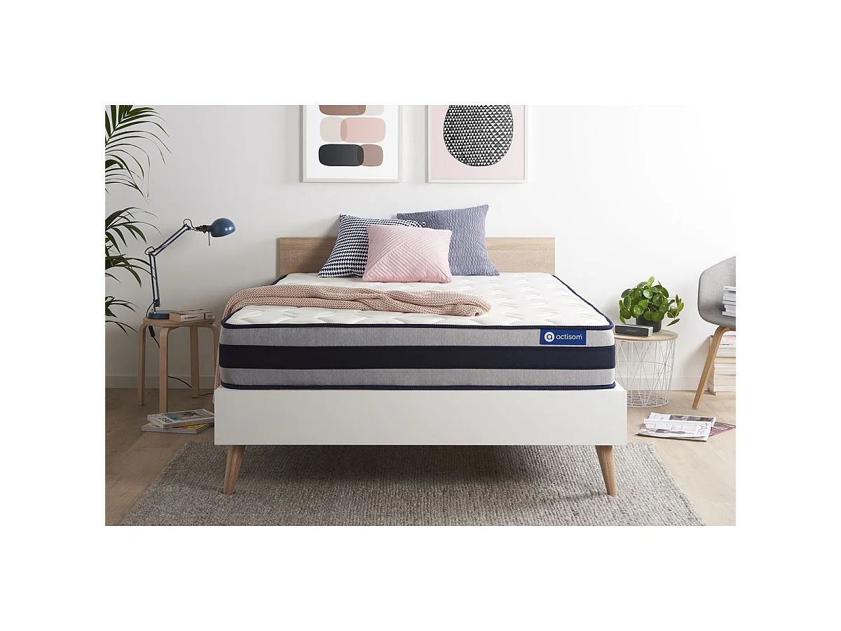 Actilatex ergo matras 140x200cm , Matrasdikte : 24 cm , Latex en traagschuim , Stevig, 5 comfortzones