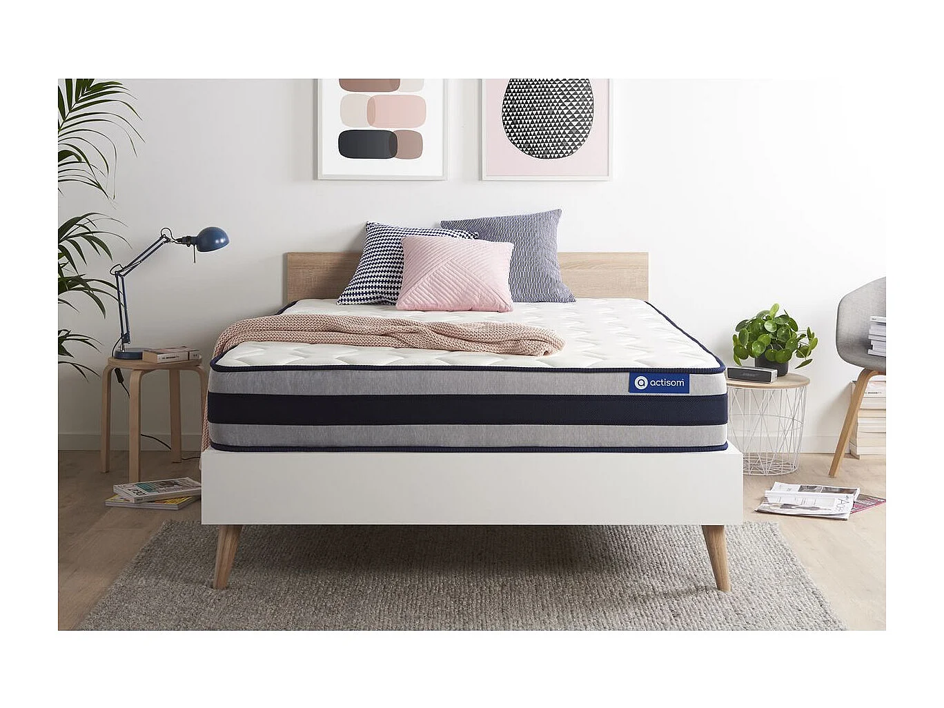 ACTISOM matelas Latex et Mémoire de forme ACTILATEX ERGO 160x200 cm Maxi épaisseur 5zones de confort
