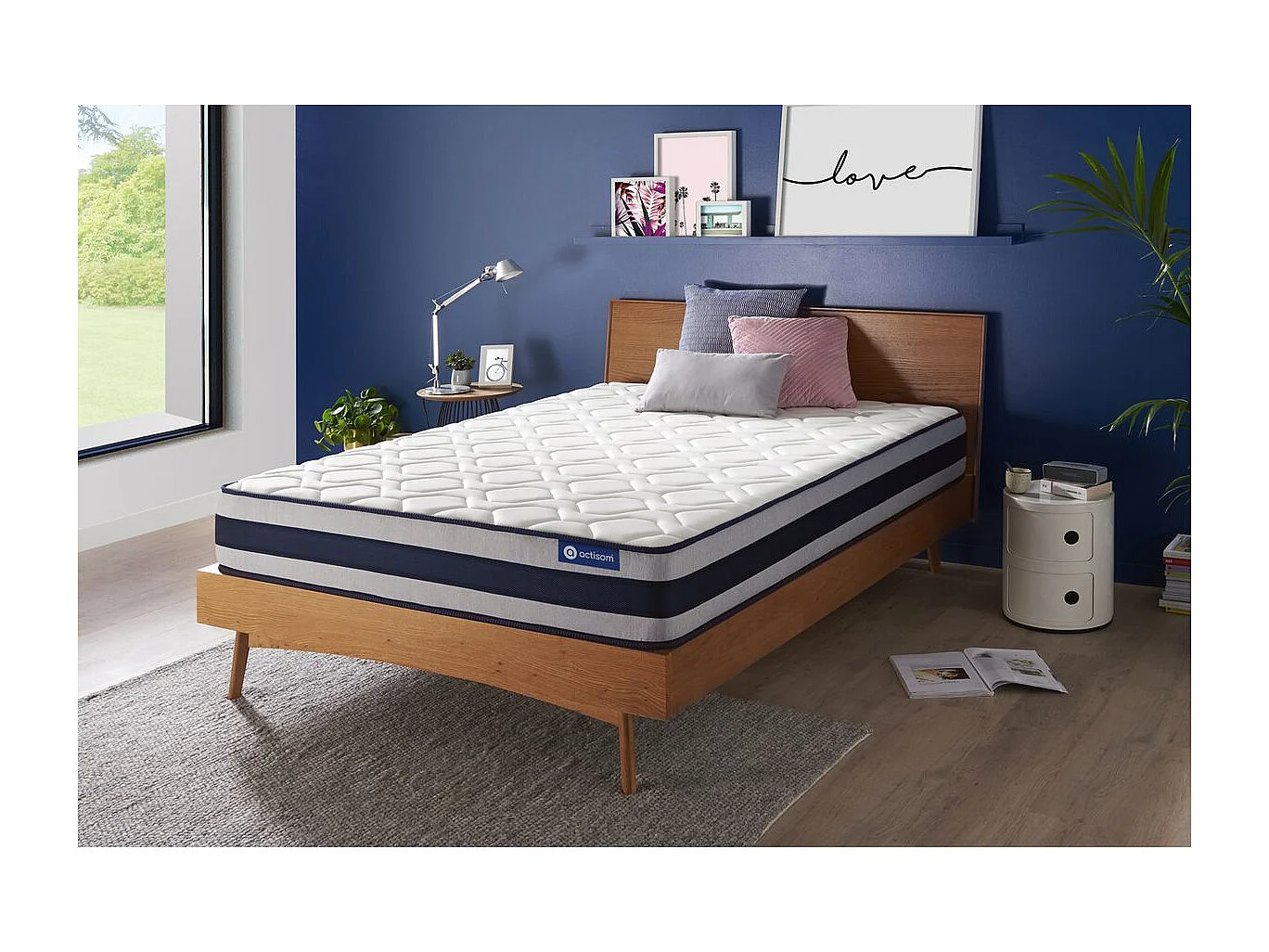 Actiflex ergo matratze 140x200cm, Taschenfederkern und Memory-Schaum, Härtegrad 4, Höhe :24 cm, 5 Komfortzonen