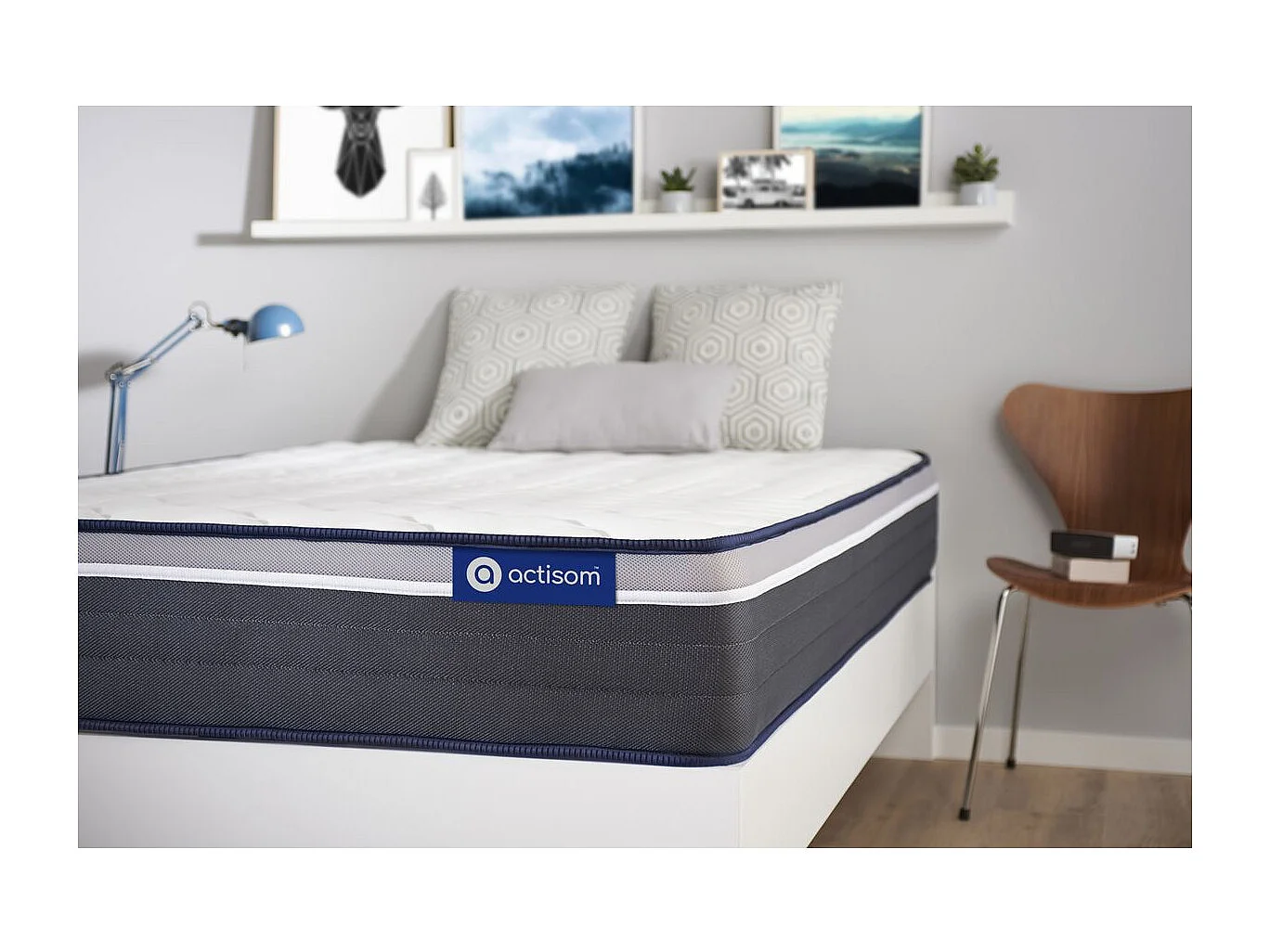 ACTISOM Matelas 90x200 Mémoire de forme Maxi épaisseur 7zones de confort