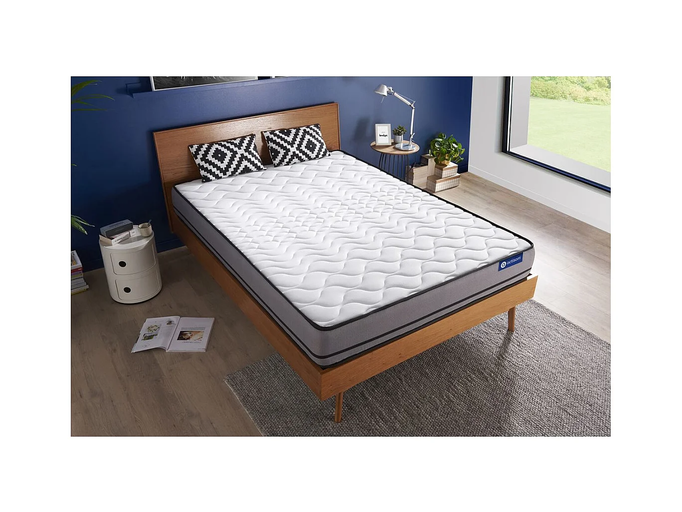 Matelas ACTIFLEX 90x190cm RESSORTS ENSACHES 3zones de confort
