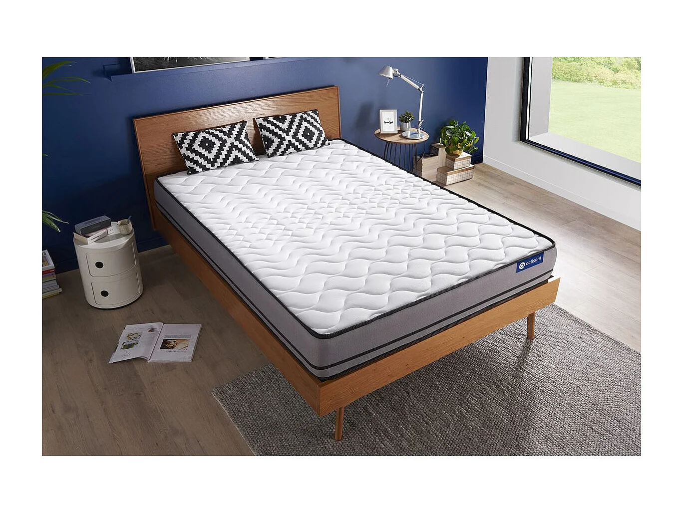 Matelas ACTIFLEX 90x190cm RESSORTS ENSACHES 3zones de confort