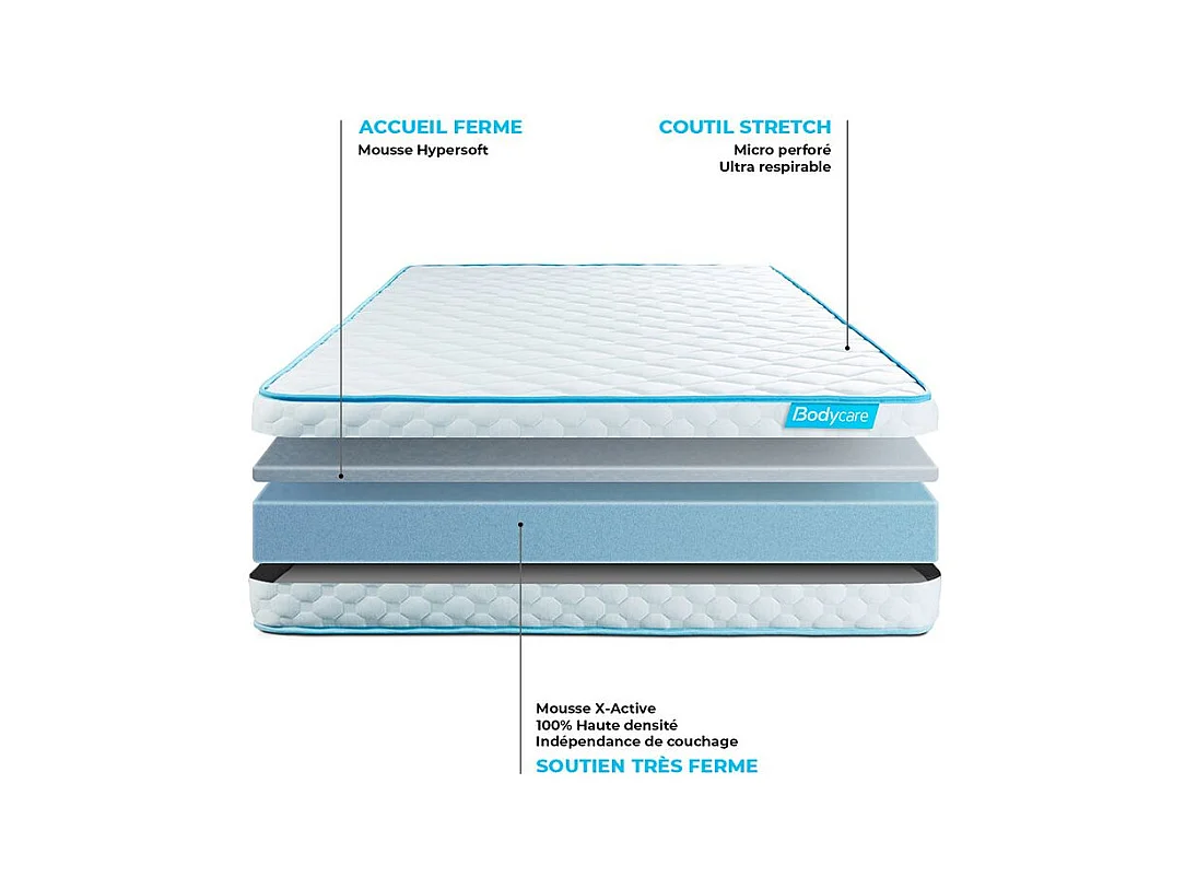 Matelas Bodyone - Matelas Mousse 90 x 190