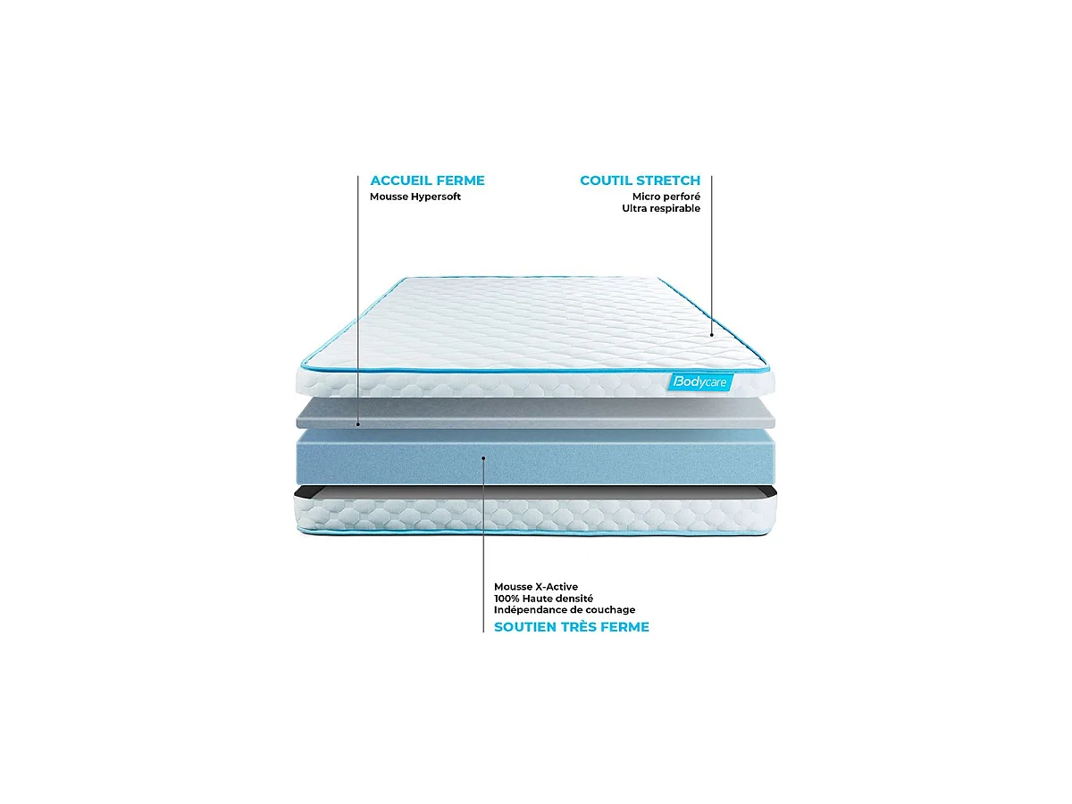 Matelas Bodyone - Matelas Mousse 90 x 190
