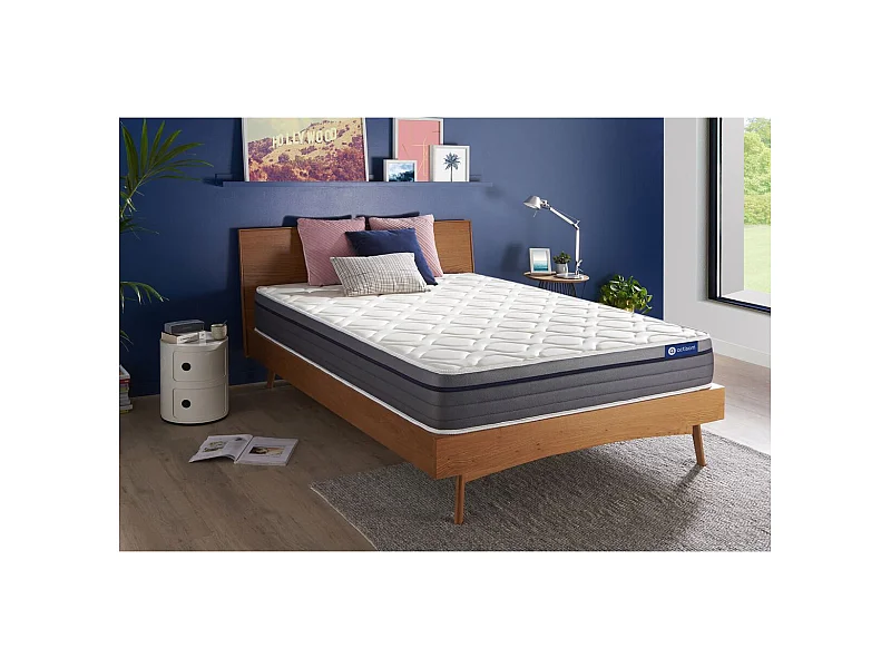 Actiflex zen matratze 200x200cm, Taschenfederkern und Memory-Schaum, Härtegrad 2, Höhe :26 cm, 7 Komfortzonen