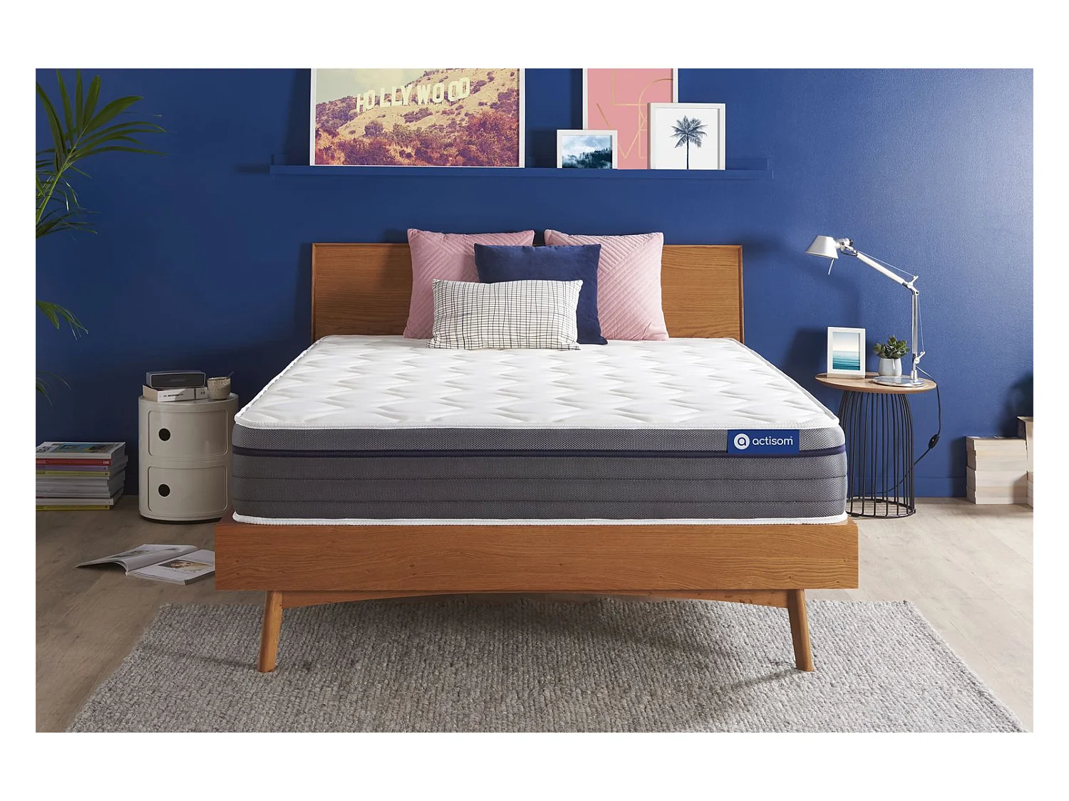 Actiflex zen matras 200x200cm , Matrasdikte : 26 cm , Pocketveren en traagschuim , Gebalanceerd, 7 comfortzones