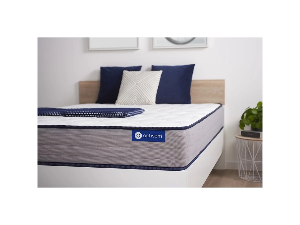 Actilatex form matras 90x190cm , Matrasdikte : 22 cm , Latex en traagschuim , Stevig, 5 comfortzones
