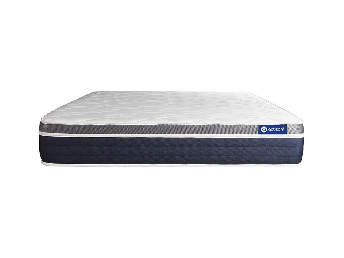 ACTIFLEX CONFORT Matelas Ressorts ensachés+mémoire de forme 200x200 cm Maxi épaisseur 7zones de confort