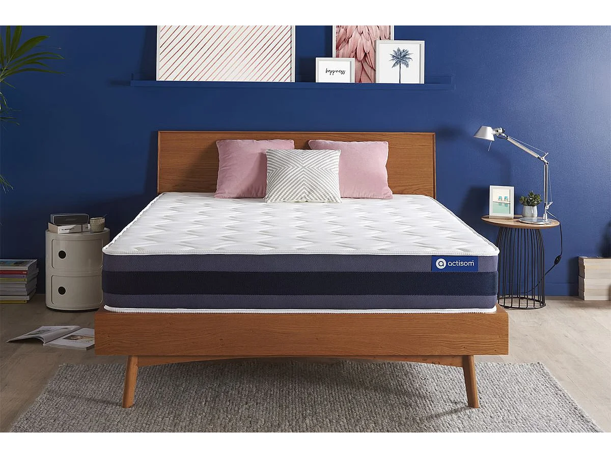 Matelas Ressorts ensachés+Mémoire de forme ACTIFLEX MORPHO 160x200 Maxi épaisseur 5zones de confort