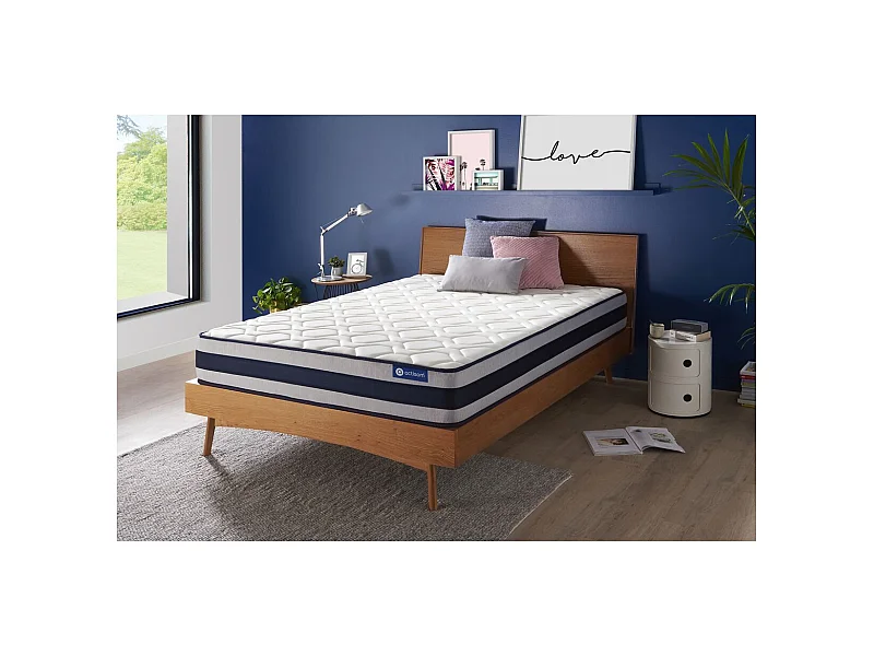 Actiflex ergo matratze 200x200cm, Taschenfederkern und Memory-Schaum, Härtegrad 4, Höhe :24 cm, 5 Komfortzonen