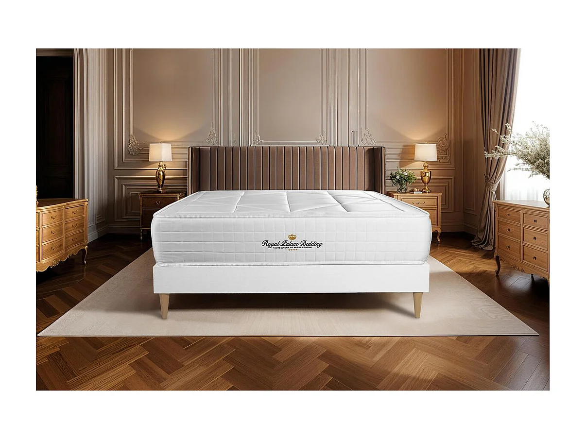 Matelas ressorts ensachés + mémoire de forme maxi épaisseur Windsor 160x200