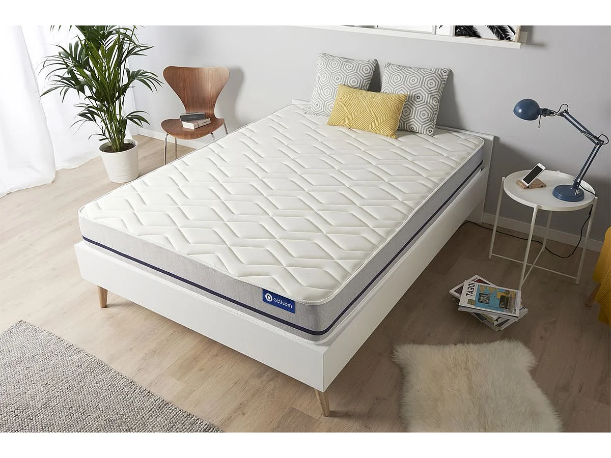 Actimemo soft matras 200x200cm , Matrasdikte : 20 cm , Traagschuim , Vrij stevig, 3 comfortzones
