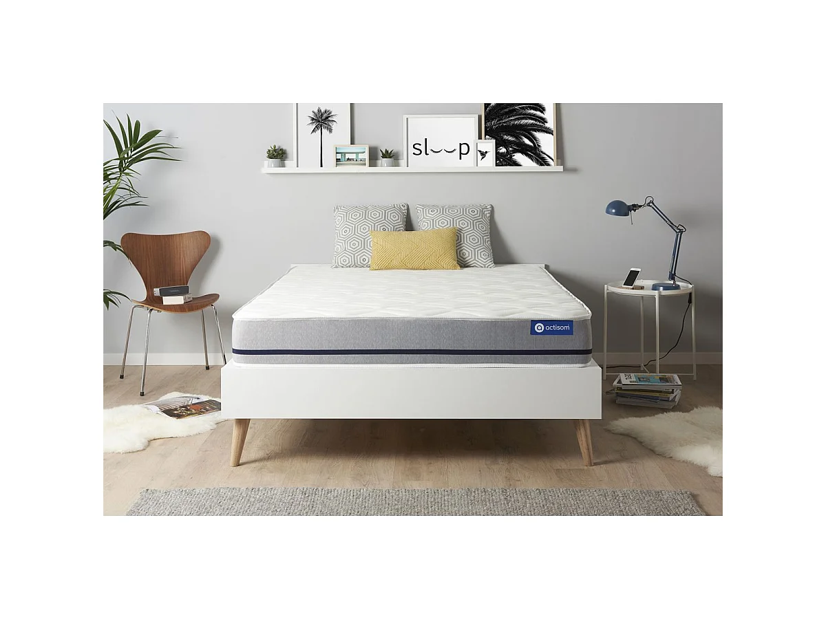 Actimemo soft matras 200x200cm , Matrasdikte : 20 cm , Traagschuim , Vrij stevig, 3 comfortzones