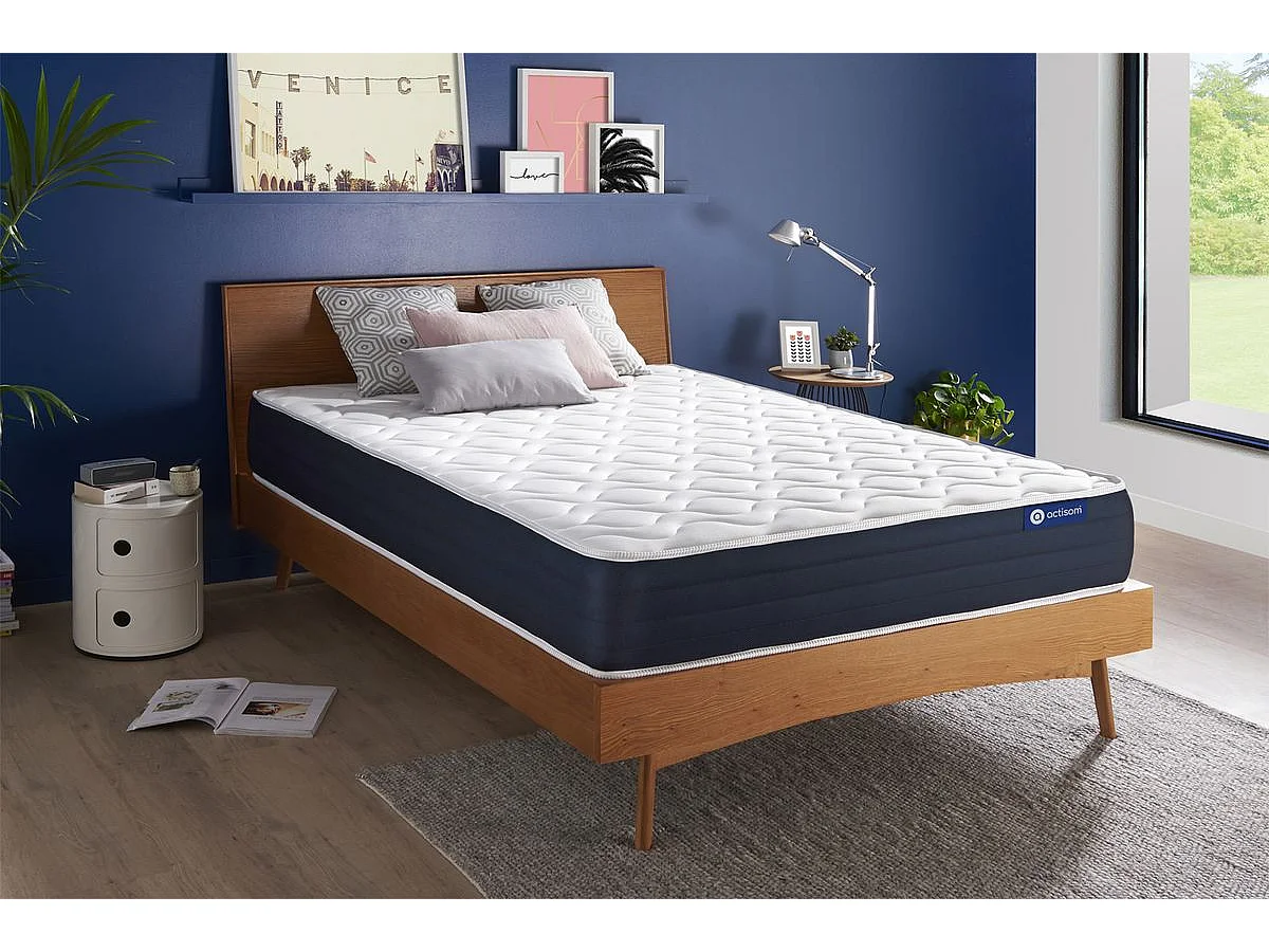 Materac Actiflex sleep 180x200cm, Grubosc : 22 cm, sprezyny kieszeniowe i pianka z pamiecia ksztaltu, Zrównowazony, 5 stref komfortu