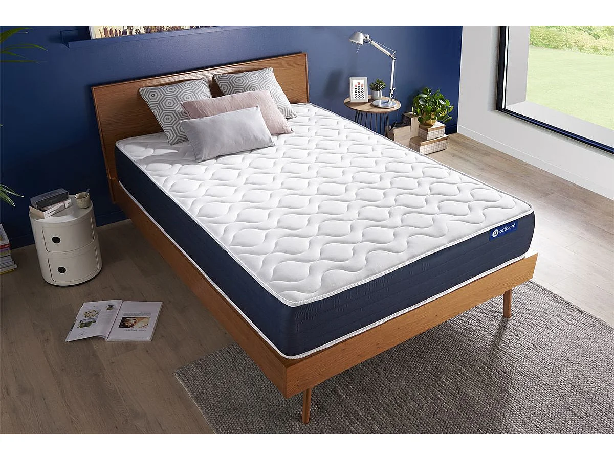 Materac Actiflex sleep 180x200cm, Grubosc : 22 cm, sprezyny kieszeniowe i pianka z pamiecia ksztaltu, Zrównowazony, 5 stref komfortu