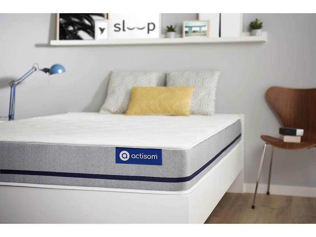 Materac Actimemo soft 90x190cm, Grubosc : 20 cm, Pianka z pamiecia ksztaltu, Umiarkowanie twardy, 3 strefy komfortu