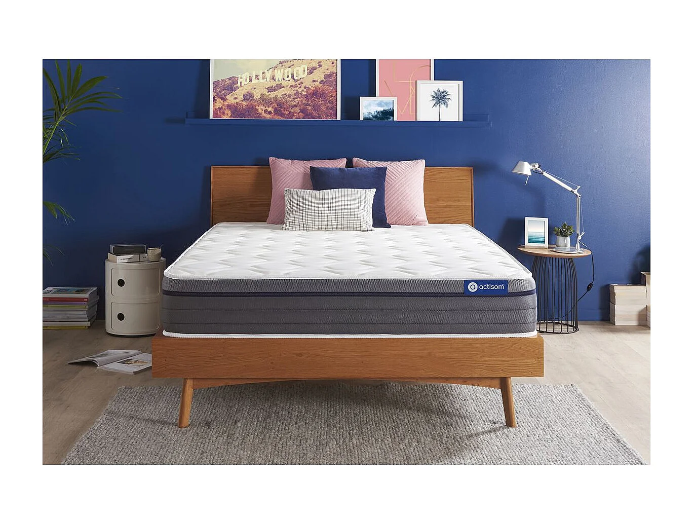 Matelas Ressorts ensachés+Mémoire de forme ACTIFLEX ZEN 180x200 Maxi épaisseur 7zones de confort